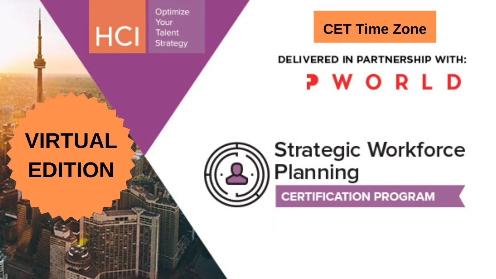 Strategic Workforce Planning Certification Program-Virtual Edition CET Time Zone