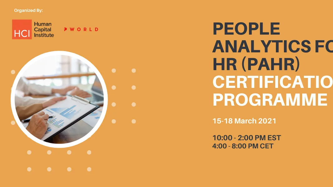 People Analytics for HR (PAHR) Certification