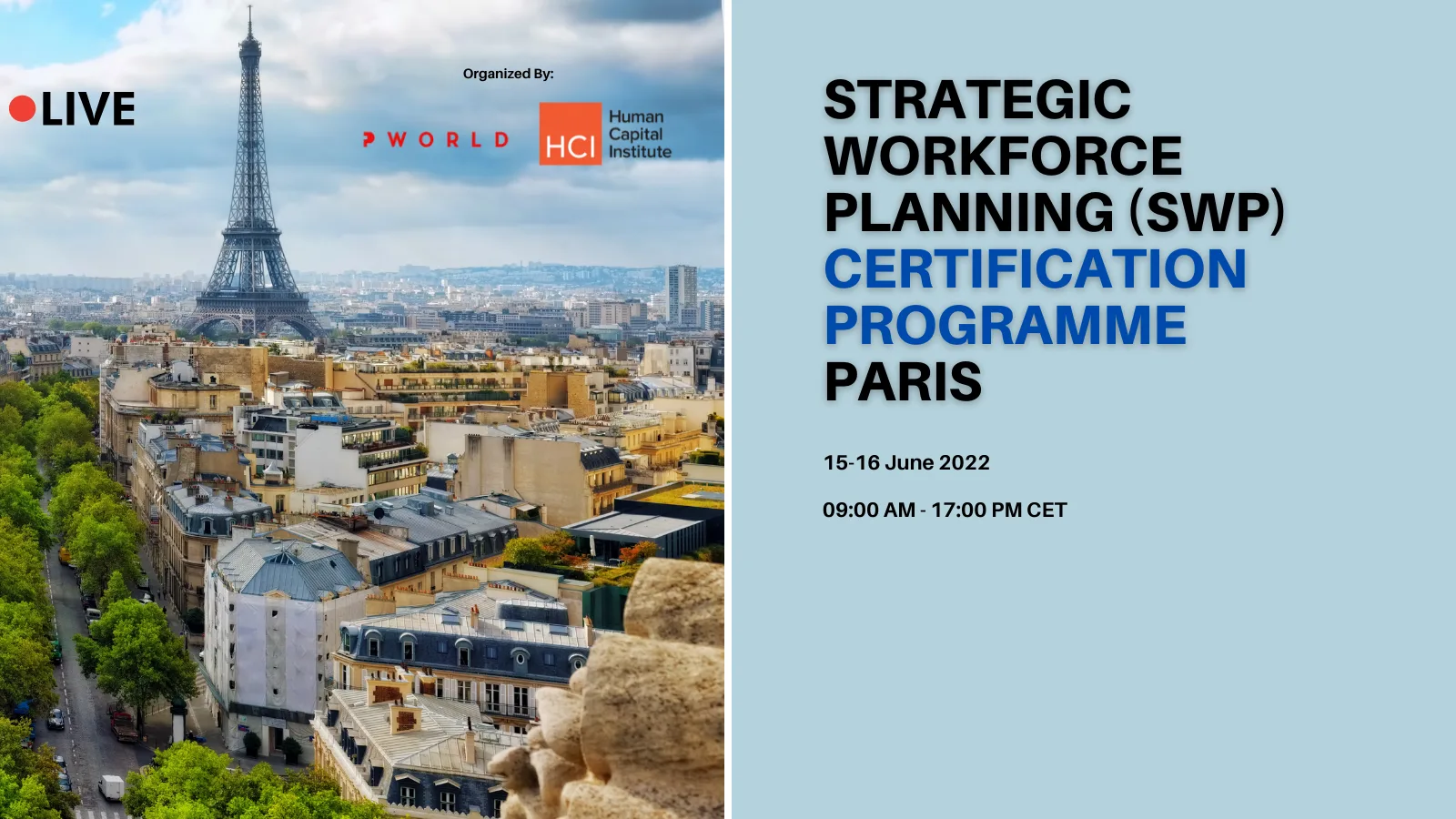 Strategic Workforce Planning Certification Program (SWP) Paris