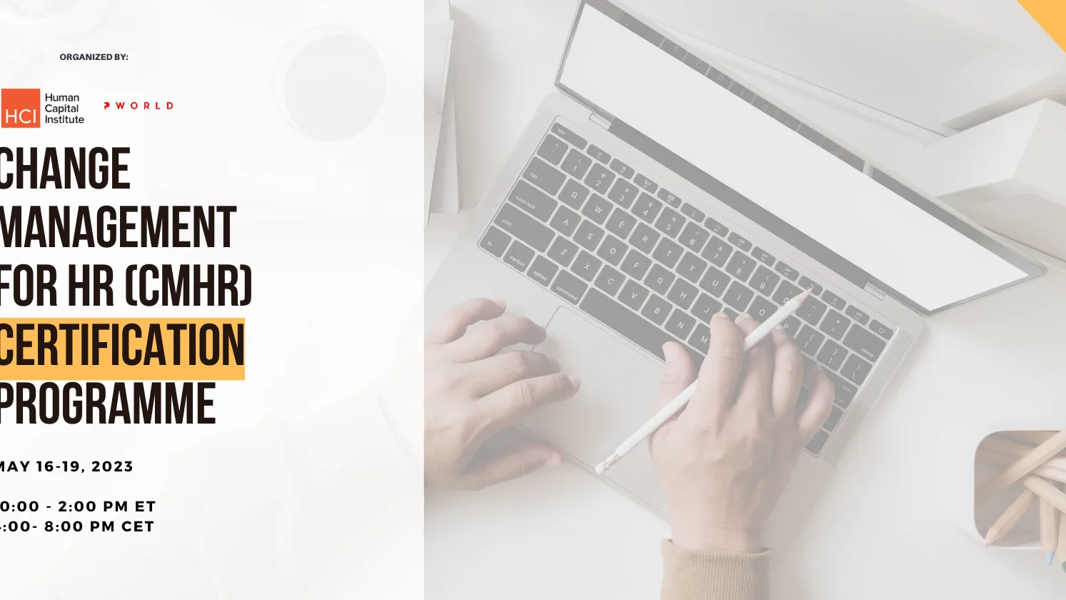 Virtual Change Management for HR (CMHR) Certification May