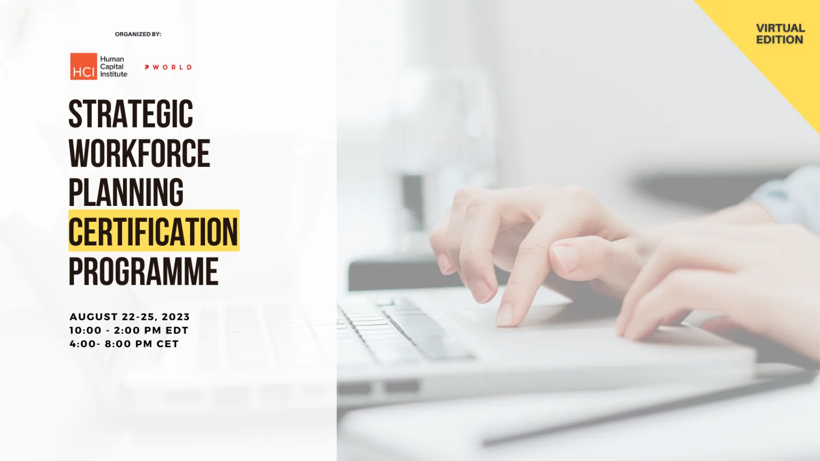 Strategic Workforce Planning Virtual Edition August 2023