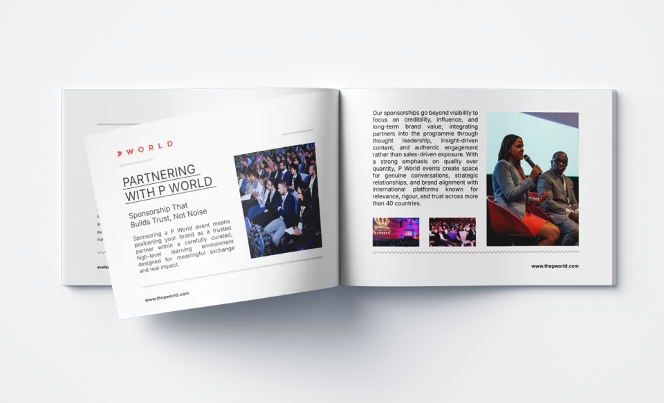 Sponsorship brochure mockup