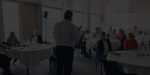 Microphones at a press conference